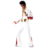 Elvis 2022 White Jumpsuit Stage Outfits Cosplay Costume Halloween Carnival Suit